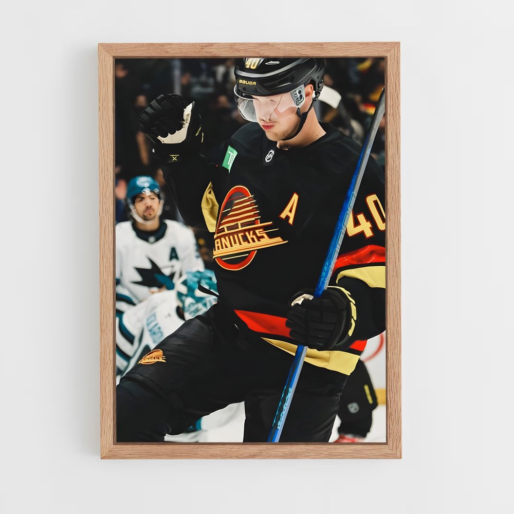 Poster Elias pettersson – affiche Hockey sur glace (vue 4)